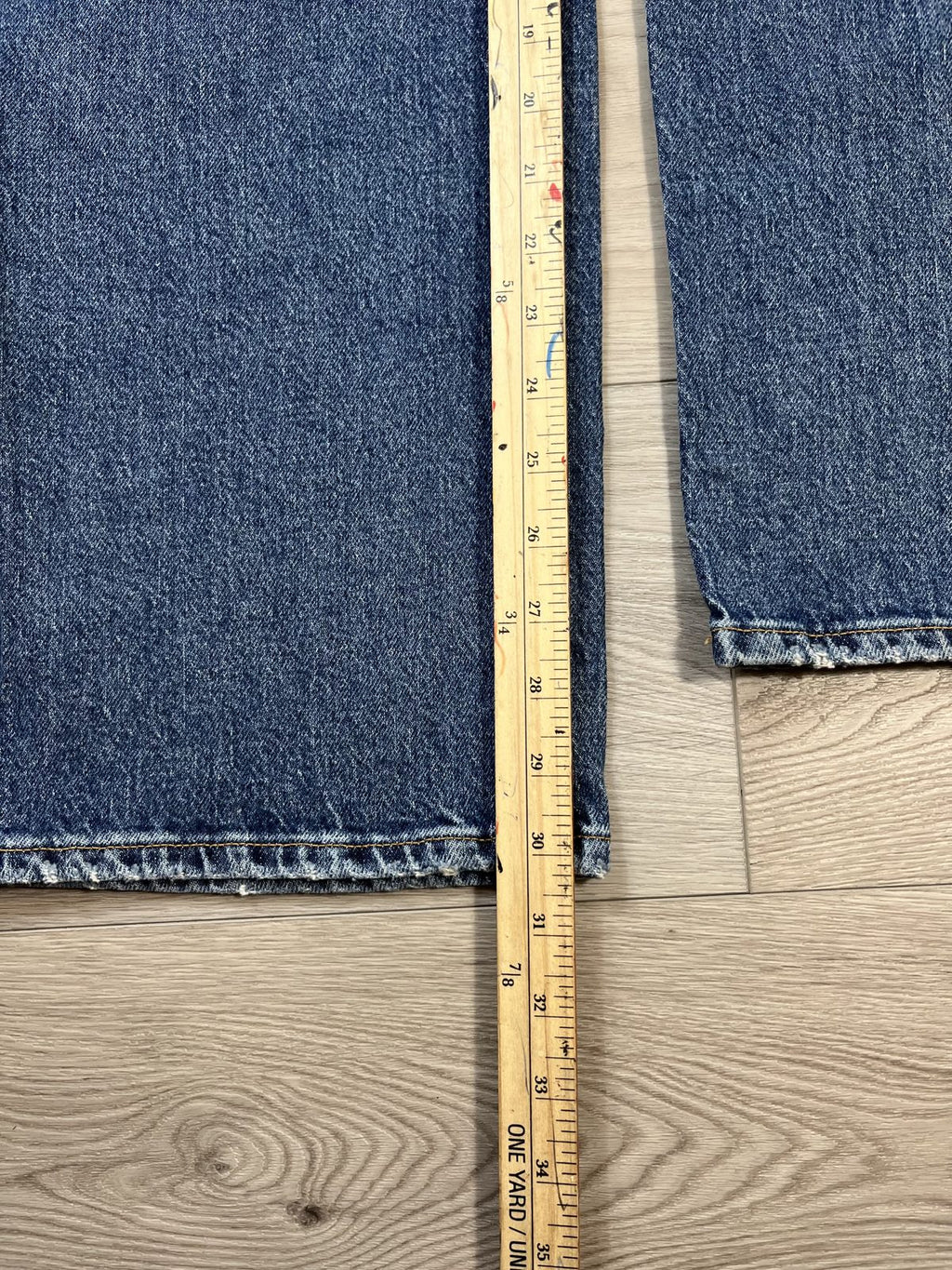 AGOLDE Harper hem measurement