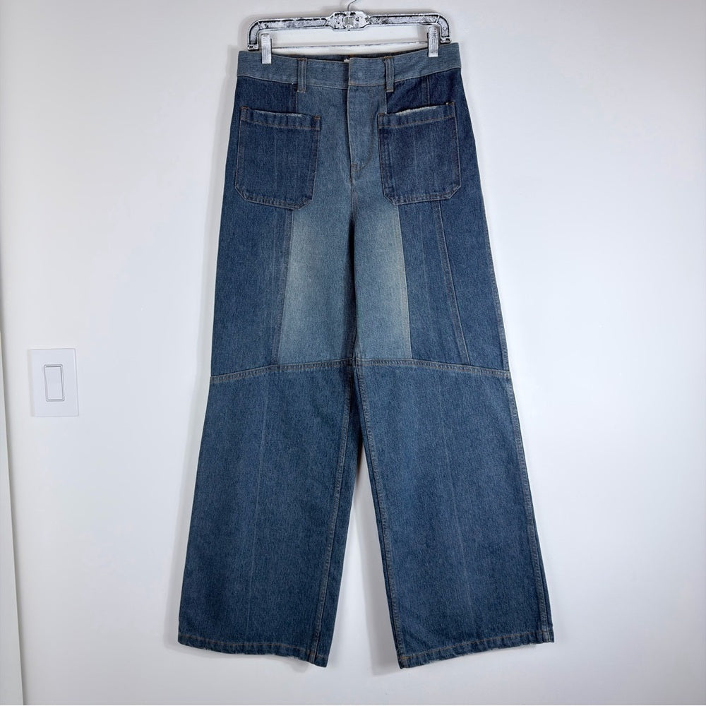 Archival Christian Dior patchwork jeans - back