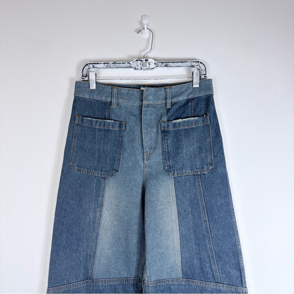 Archival Christian Dior patchwork jeans - detail
