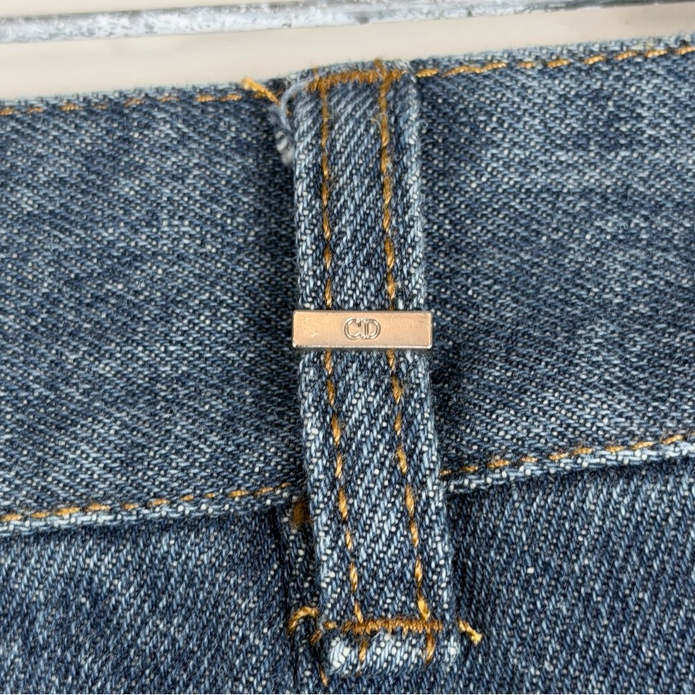 Archival Christian Dior patchwork jeans - side
