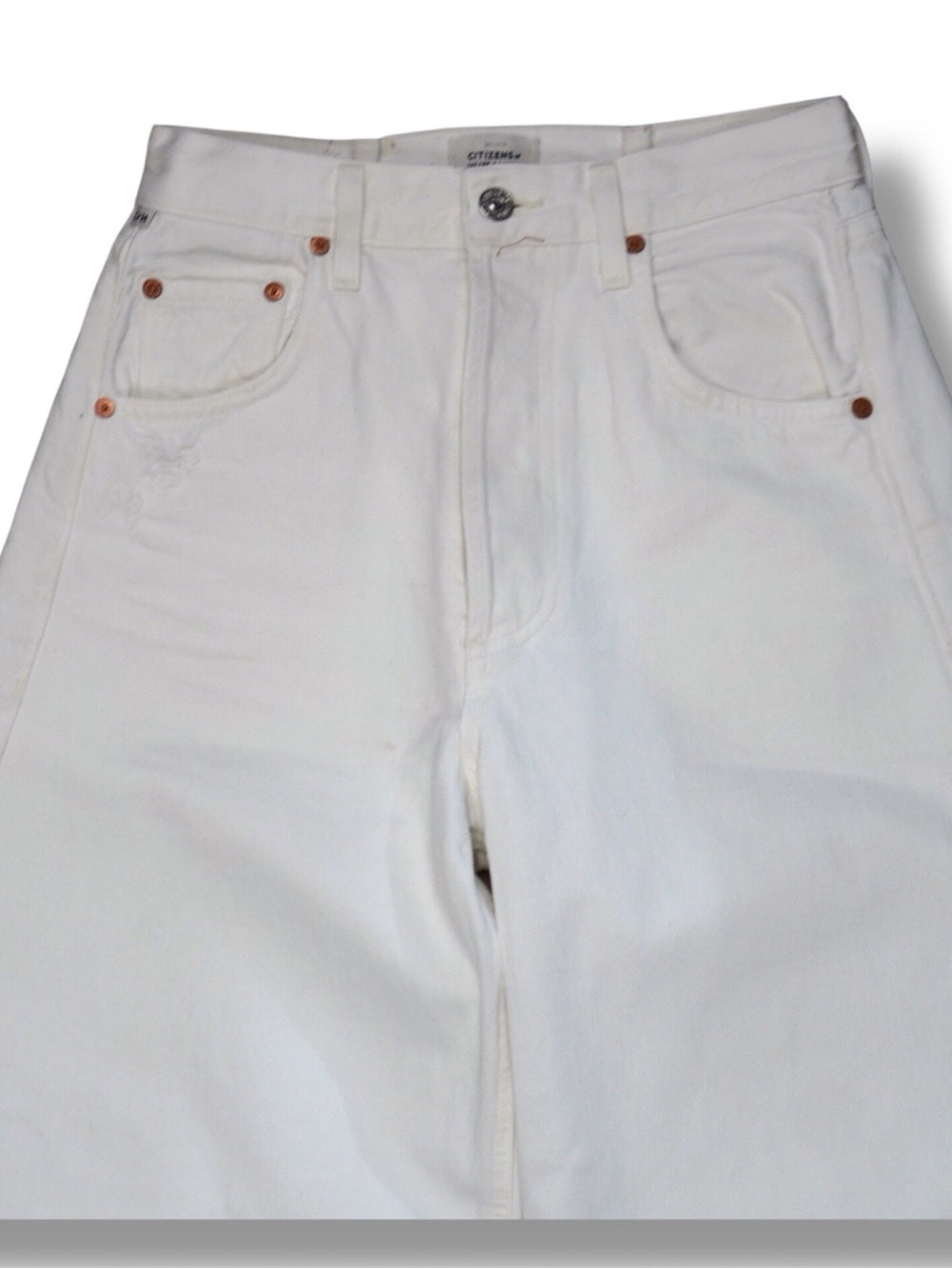 Citizens Of Humanity Horseshoe 24 White Jeans Size 24