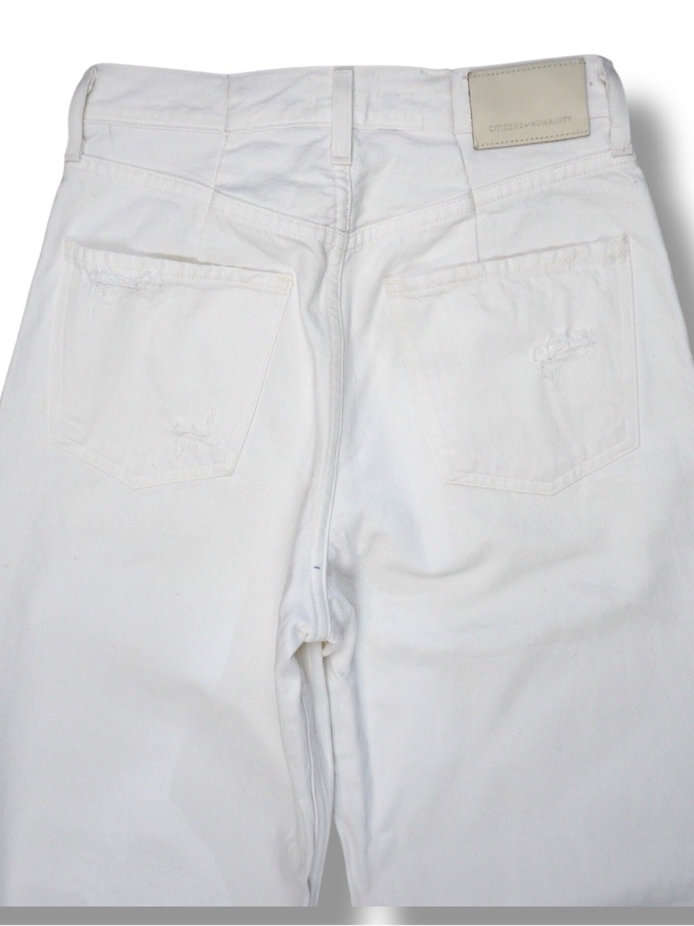 Citizens Of Humanity Horseshoe 24 White Jeans Size 24