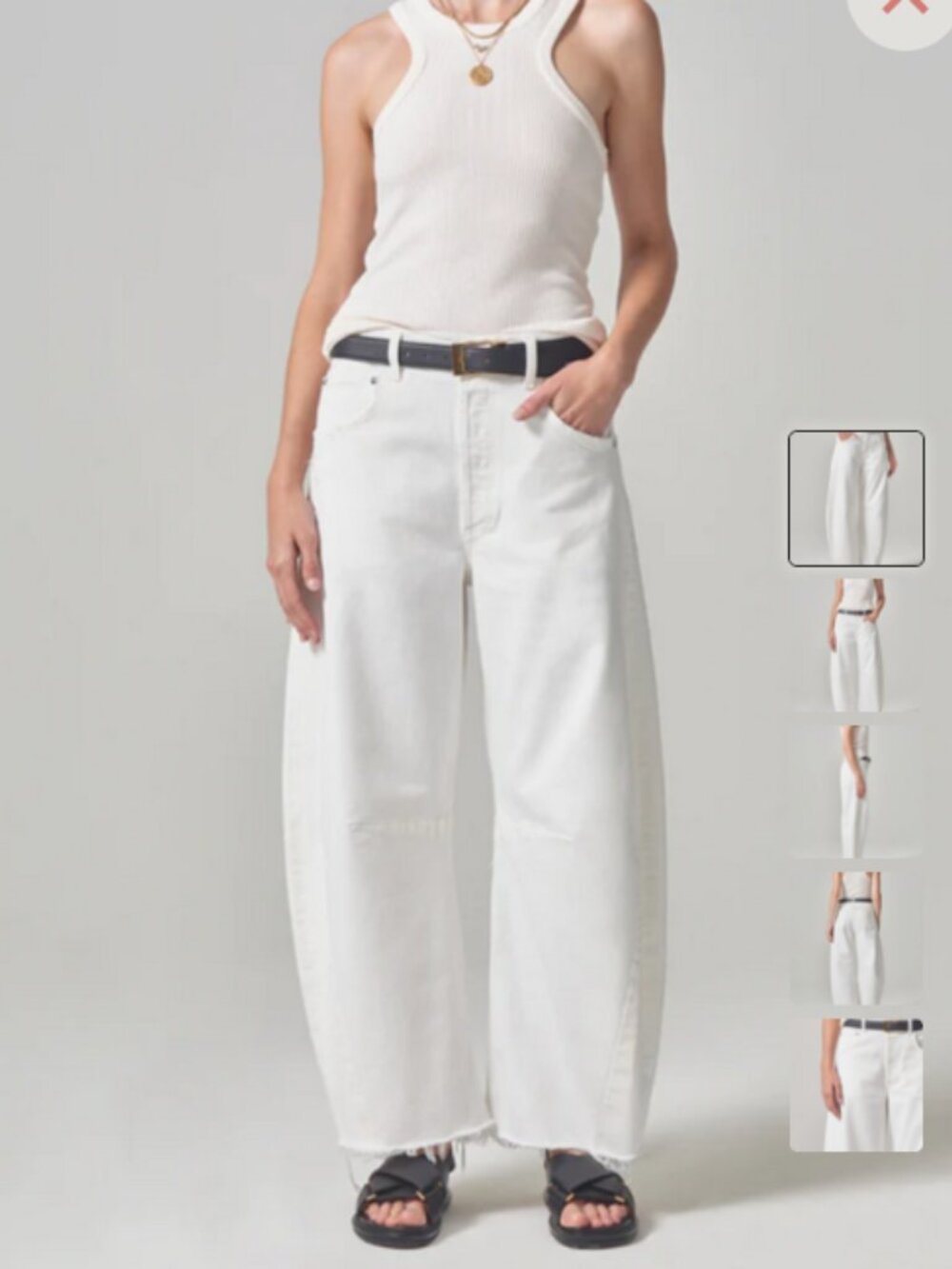 Citizens Of Humanity Horseshoe White Jeans Size 25