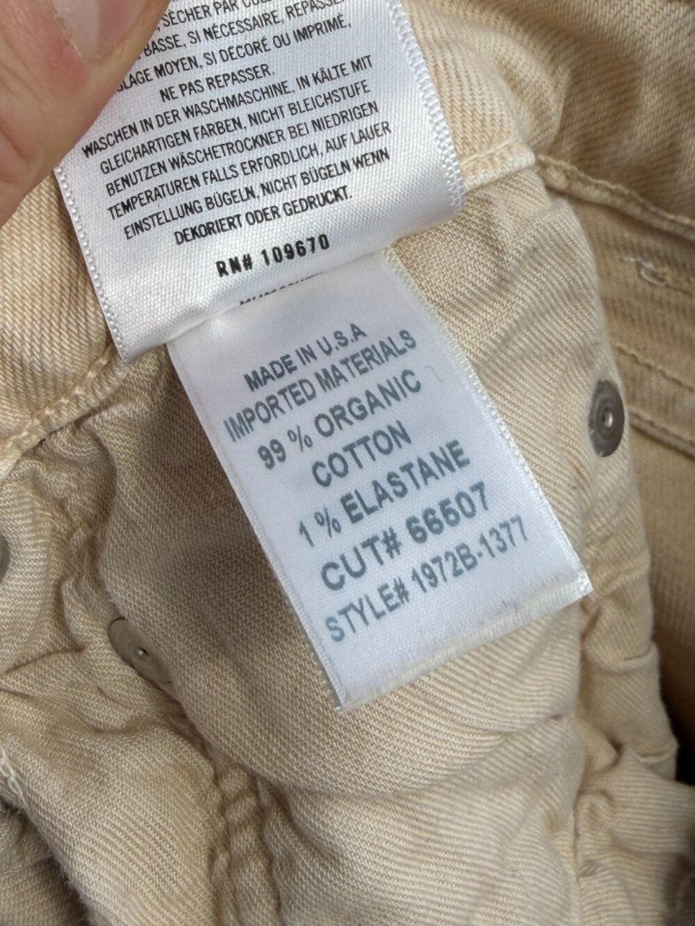 Citizens Of Humanity Horseshoe Tan Jeans Size 25