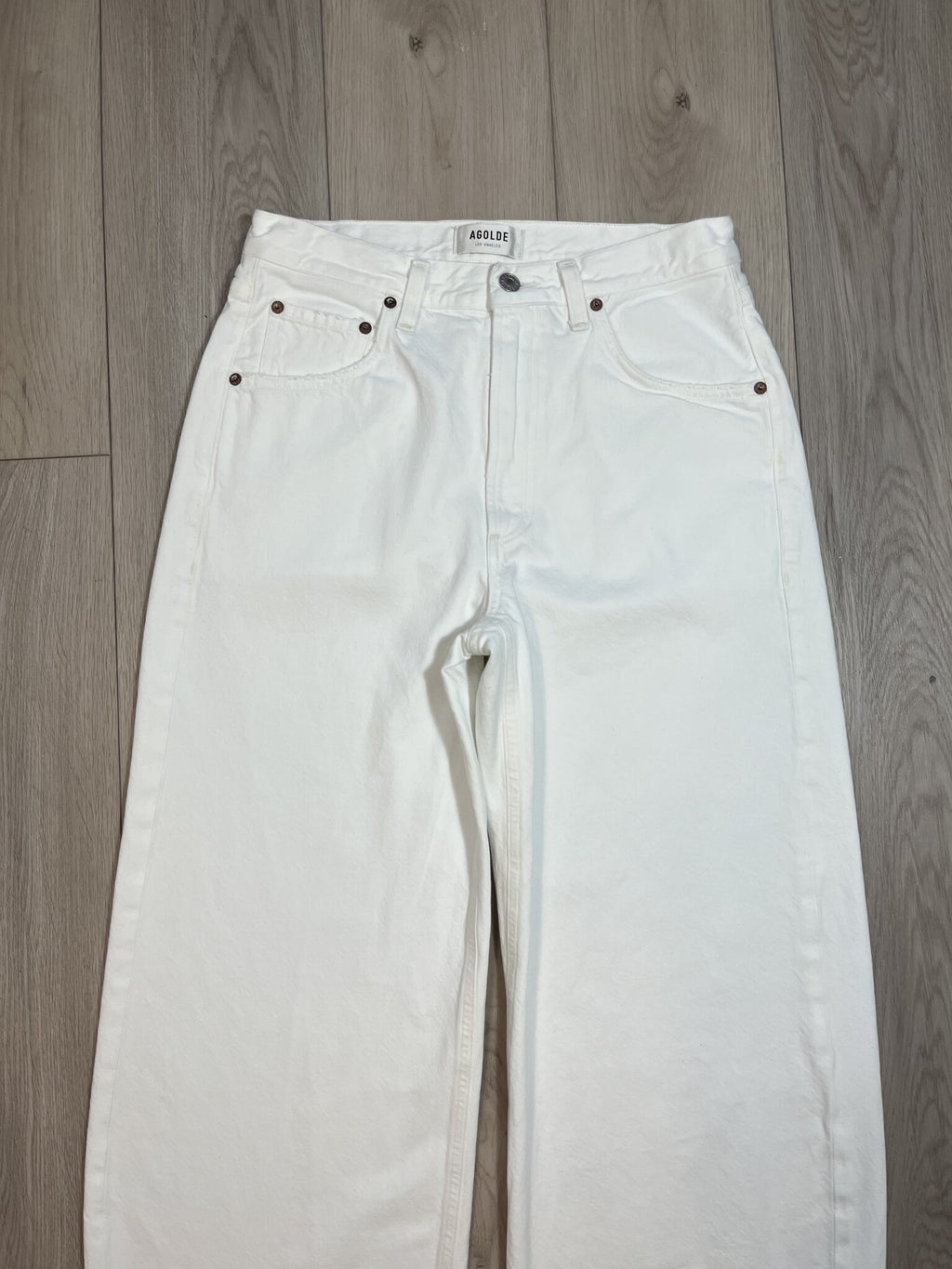 AGOLDE Low Curve Jean White – Size 27 – New