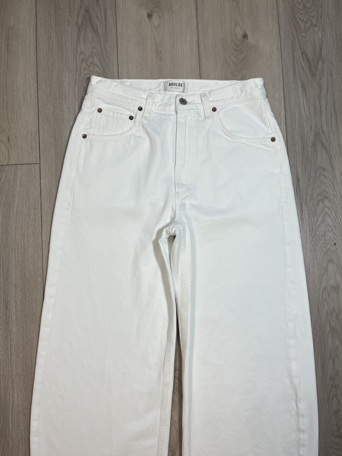 AGOLDE Low Curve Jean White – Size 27 – New