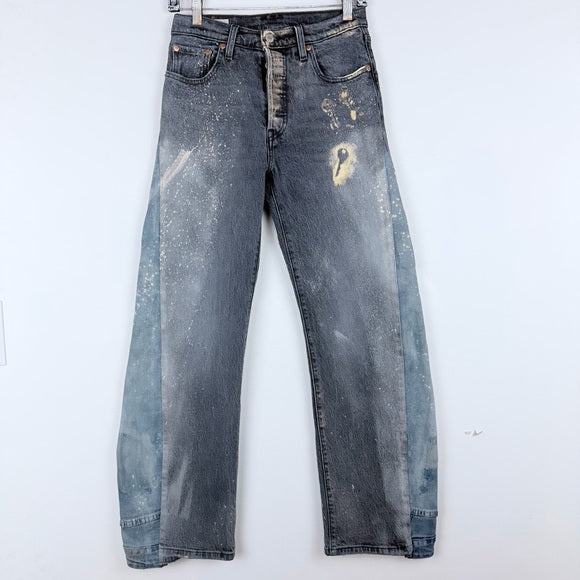Levi's size 25 x 30 grey reworked