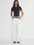 Agolde LUNA Wide-Leg High-Rise Jeans — White 26