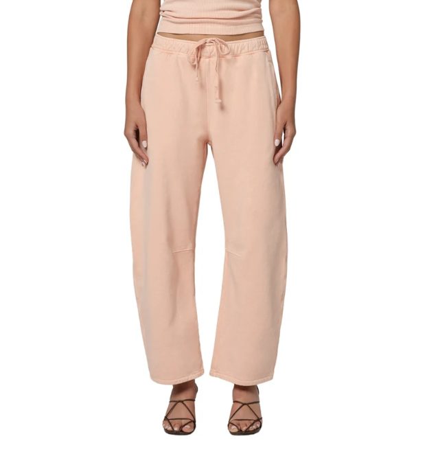 Citizens of Humanity Miro sweatpant peach on model