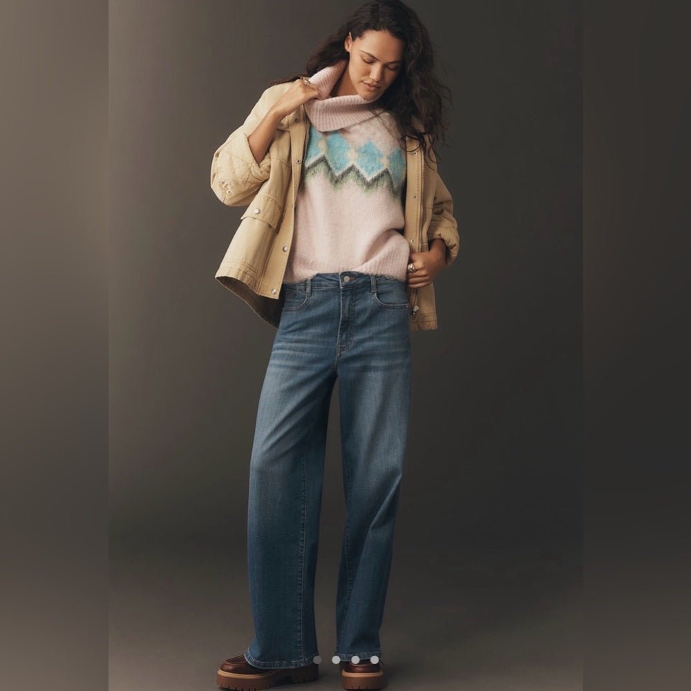 Pilcro antholologie jeans wide leg high rise - TheRWDenimPilcro Anthropologie Wide Leg High Rise Blue Wash – TheRWDenim