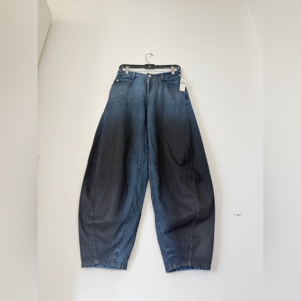 Pilcro High-Rise Balloon Jeans size 25 BNWT - TheRWDenimPilcro High-Rise Balloon Wide-Leg Black – TheRWDenim