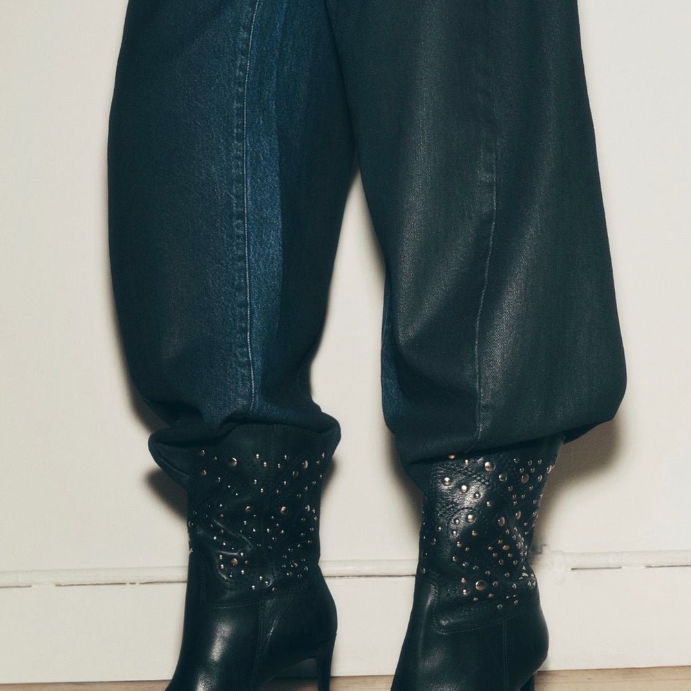 Pilcro High-Rise Balloon Jeans size 25 BNWT - TheRWDenimPilcro High-Rise Balloon Wide-Leg Black – TheRWDenim
