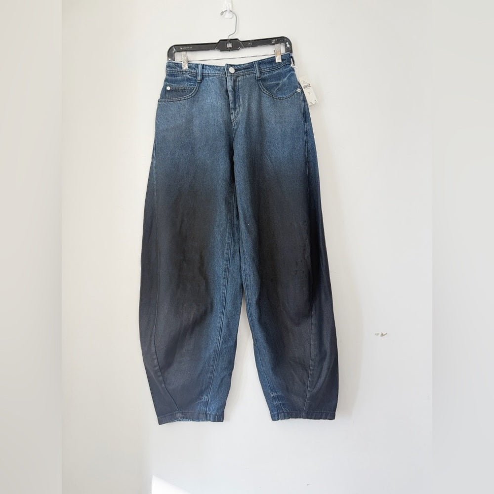 Pilcro High-Rise Balloon Jeans size 25 BNWT - TheRWDenimPilcro High-Rise Balloon Wide-Leg Black – TheRWDenim