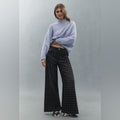 The Adi Mid-Rise Studded Flare jeans Pilcro size 23 TALL - BNWT - TheRWDenimPilcro The Adi Mid-Rise Studded Flare Wide-Leg Black – TheRWDenim