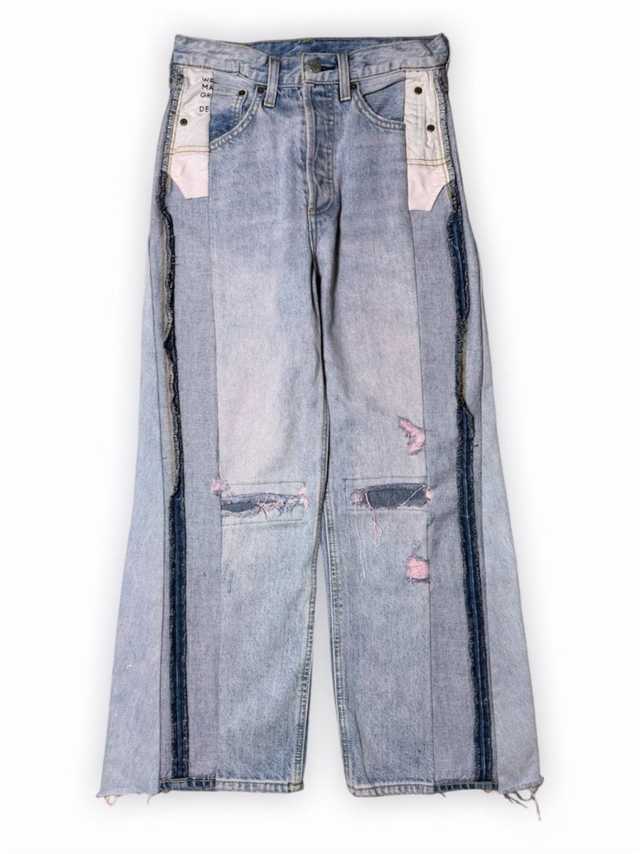 Thelma High Rise Wide Leg in size 24 - TheRWDenimThelma High Rise Wide Leg Blue Wash – TheRWDenim