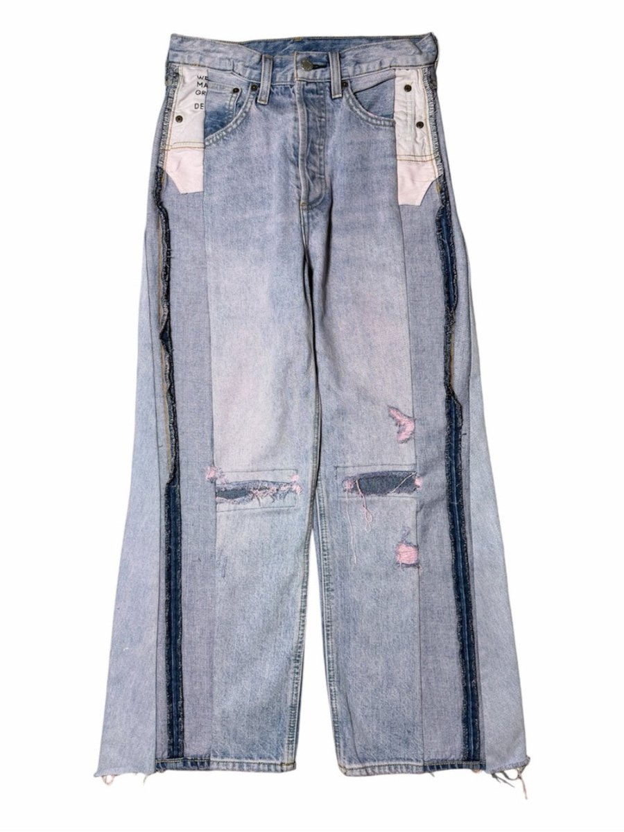 Thelma High Rise Wide Leg in size 24 - TheRWDenimThelma High Rise Wide Leg Blue Wash – TheRWDenim