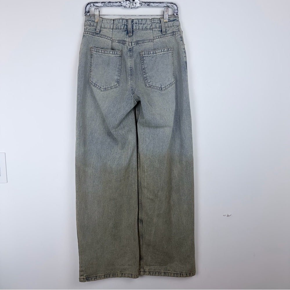 Two tone brown wash jeans in size 5 (28) - TheRWDenimTwo Tone Brown Wash Straight-Leg Blue – TheRWDenim