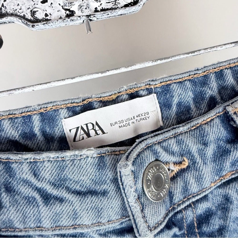 Zara Wide Leg FULL LENGTH TALL NEW - TheRWDenimZara Wide Leg Full Length New Blue Wash – TheRWDenim