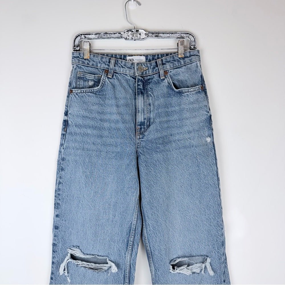 Zara Wide Leg FULL LENGTH TALL NEW - TheRWDenimZara Wide Leg Full Length New Blue Wash – TheRWDenim