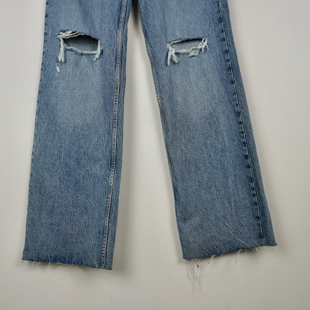 Zara Wide Leg FULL LENGTH TALL NEW - TheRWDenimZara Wide Leg Full Length New Blue Wash – TheRWDenim